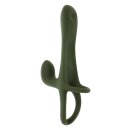 Evolved Strap Tap And Go Couple Vibrator Green 19.4 cm
