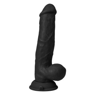 Shaft Model N Realistic Dildo with Balls and Vibration Black 21.5 cm