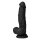 Shaft Model N Realistic Dildo with Balls and Vibration Black 21.5 cm