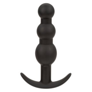 CalExotics Vibrating Beaded Plug Schwarz Ø 2,5 cm