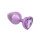 Diamond Heart Plug Large Purple