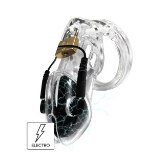 Hidden Desire Extreme Electro Penis Cage with Lock Transparent