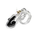 Hidden Desire Extreme Electro Penis Cage with Lock Transparent