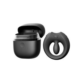 ZALO Apis Vibrationsring für Paare App gesteuert Schwarz Ø 3,2 cm