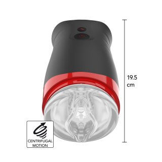 Hidden Desire Fusion X Quantum Cyclone Masturbator with Vibration Black