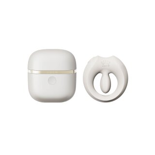 ZALO Apis Vibrationsring für Paare App gesteuert Weiß Ø 3,2 cm