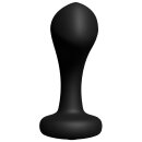 Hidden Desire Extreme Bullshead Power Anal Plug with Vibration Black Ø 4.5 cm