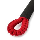 Taboom Knot Flogger Schwarz Rot