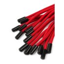 Taboom Knot Flogger Schwarz Rot