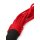 Taboom Knot Flogger Schwarz Rot