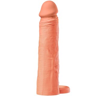 Hidden Desire Inferno Penis Sleeve Liquid Silicone Beige 20 cm Ø 4 cm