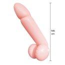 Hidden Desire Fuck Dolls Giant Inflatable Willy Inflatable Penis Beige 145 cm