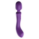 She.E.O. Dual-Sided Massaging Vibrating Wand Purple 24 cm Ø 4.3 cm