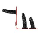 Easytoys Triple Dildo Strap-On Harness Mehrfarbig