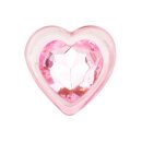 Easytoys Anal Plug aus Glas mit Herzbasis Rosa Ø 2,7 cm
