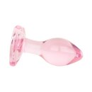Easytoys Anal Plug aus Glas mit Herzbasis Rosa Ø 2,7 cm