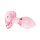 Easytoys Anal Plug aus Glas mit Herzbasis Rosa Ø 2,7 cm