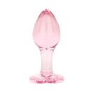 Easytoys Anal Plug aus Glas mit Herzbasis Rosa Ø 3,8 cm