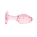 Easytoys Anal Plug aus Glas mit Herzbasis Rosa Ø 3,8 cm