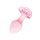 Easytoys Anal Plug aus Glas mit Herzbasis Rosa Ø 3,8 cm