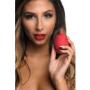 XR Brands BLOOMGASM French Rose Licking & Vibrating Stimulator Red