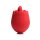 XR Brands BLOOMGASM French Rose Licking & Vibrating Stimulator Red