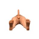 XR Brands JOCK Male Sex Doll with Thrusting Dildo Beige 110 cm