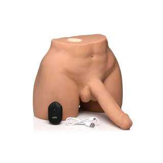 XR Brands JOCK Auto-Squeezing Male Masturbator with Vibration Beige 8.2 kg