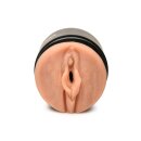 XR Brands Double Shot Mini Ass and Vagina Masturbator Beige