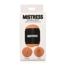 XR Brands Double Shot Mini Ass and Vagina Masturbator Beige