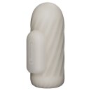 LoveToy Knights Ring Vibrating Dual Purpose Sleeve Spiral White