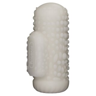 LoveToy Knights Ring Vibrating Dual Purpose Sleeve Drip White