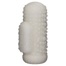 LoveToy Knights Ring Vibrating Dual Purpose Sleeve Drip White