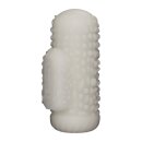 LoveToy Knights Ring Vibrating Dual Purpose Sleeve Drip White