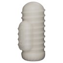 LoveToy Knights Ring Vibrating Dual Purpose Sleeve Wavy White