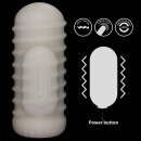 LoveToy Knights Ring Vibrating Dual Purpose Sleeve Wavy White