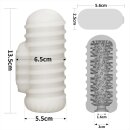 LoveToy Knights Ring Vibrating Dual Purpose Sleeve Wavy White