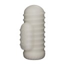 LoveToy Knights Ring Vibrating Dual Purpose Sleeve Wavy White