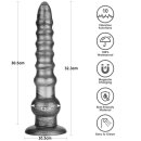 LoveToy King Sized Vibrating Vibrax Slider 32cm Silver