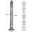 LoveToy King Sized Vibrating Vibrax Slider 40,5cm Silver