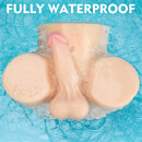 LoveToy Streetgirls Dual Motor Sensation Pulse with Dildo - Nude