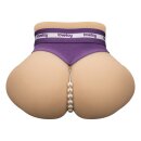 LoveToy Streetgirls Dual Motor Sensation Pulse with Dildo - Nude