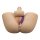 LoveToy Streetgirls Dual Motor Sensation Pulse with Dildo - Nude
