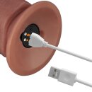 LoveToy Power Cock 26,5 cm Vibrating Dual Desinty Nude
