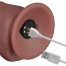 LoveToy - Power Cock 21,5cm - Vibrating Dual Desinty - Nude