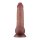 LoveToy - Power Cock 21,5cm - Vibrating Dual Desinty - Nude