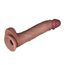 LoveToy Vibrating Sliding Skin Pro II with remote control 10"/ 25 cm Nude