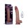 LoveToy Vibrating Sliding Skin Pro II with remote control 10"/ 25 cm Nude