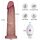LoveToy Vibrating Sliding Skin Pro II with remote control 9" / 23 cm Nude