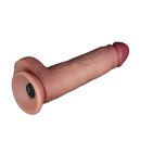 LoveToy Vibrating Sliding Skin Pro II with remote control - 8,5" / 22 cm Nude